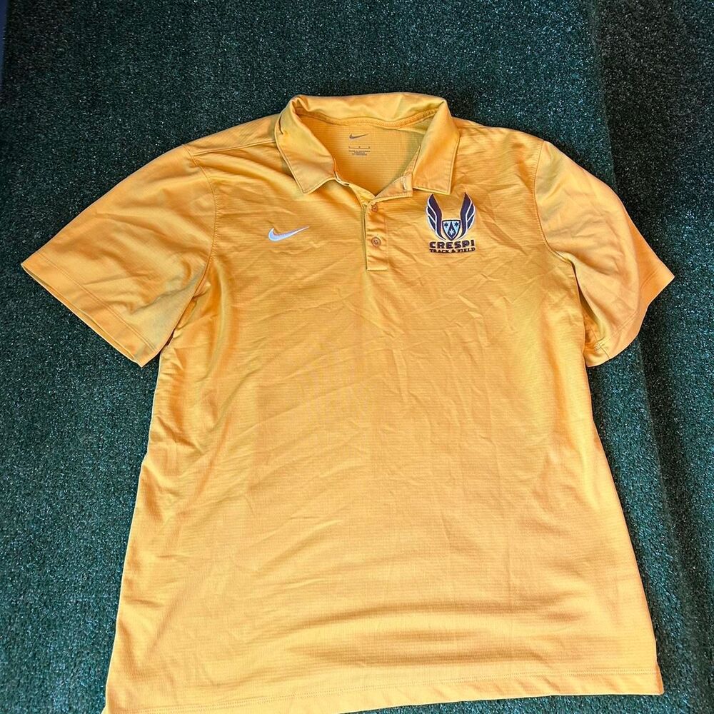 Nike Men's Yellow and Orange Polo-shirts